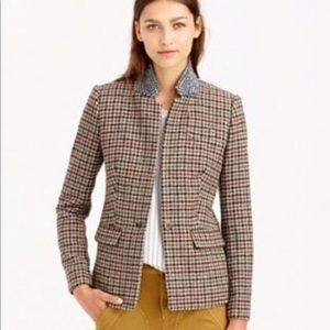 Jcrew wool houndstooth regent jacket